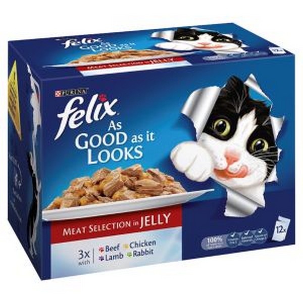 Felix AGAIL Mixed Variety Meat Menu (12Pk) 100g