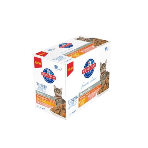 Hills Feline Young Adult Sterilised Cat Pouch MPk 85g