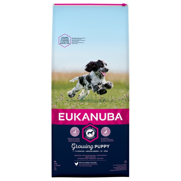 Eukanuba Growing Puppy Medium Breed Chicken 12kg