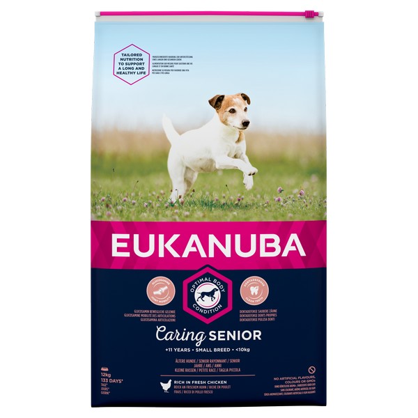 Eukanuba Caring Senior Small Breed Chicken 12kg