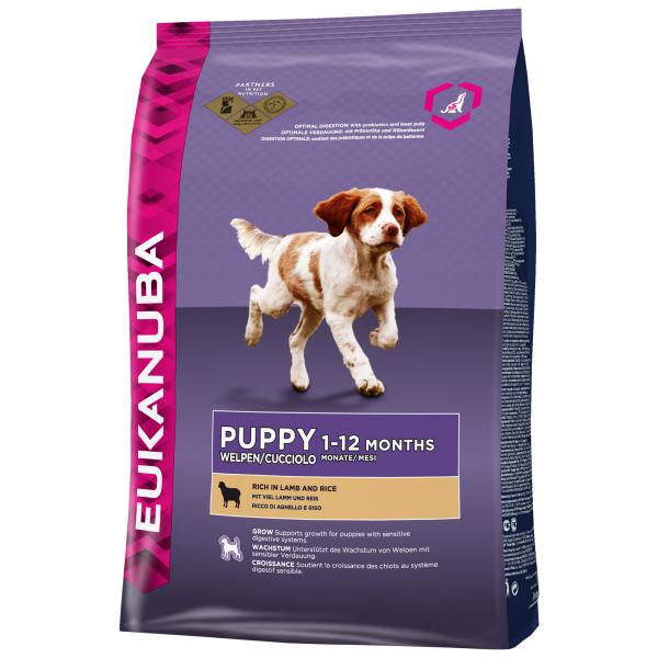 Eukanuba Puppy & Junior Lamb & Rice 12kg