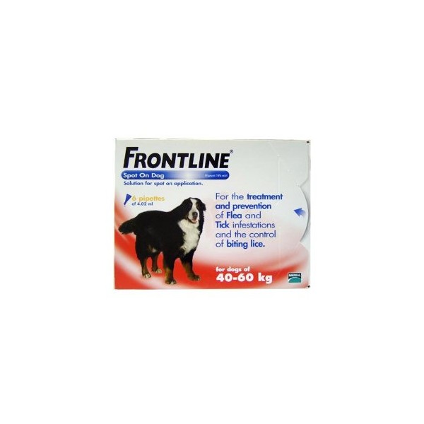 Frontline Spot On XLarge Dog 40-60kg (6Pipettes)