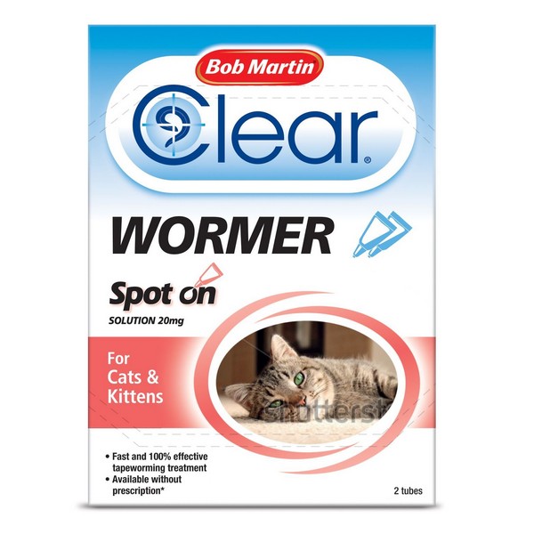 BM Clear Spot On Wormer For Cats (2 Tubes) Pet Paradise Pet