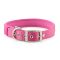 Ancol Padded Nylon Eyelet Collar Raspberry 36-46cm M