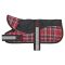 Refective Black/Red Tartan Padded Harness Coat 41cm