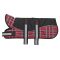 Refective Black/Red Tartan Padded Harness Coat 51cm