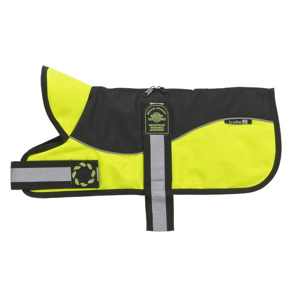 Refective Black Hi Viz Padded Harness Coat 46cm