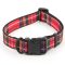 Ancol Nylon Tartan Adjust Collar Red 20-30cm