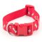 Ancol Nylon Paw N Bone Adj Collar Red 30-50cm
