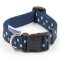 Ancol Nylon Polka Dot Adj Collar Blue 20-30cm