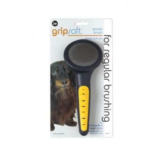 JW Gripsoft Grooming Sml Slicker Brush Soft Pin