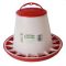 Supa Red and White Plastic Poultry Feeder 3kg