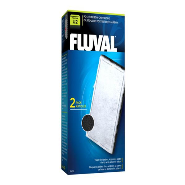 Fluval U2 Poly/Carbon Cartridge 2Pcs